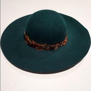 Green Floppy Felt Hat